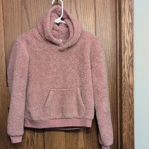 Cozy Pink Destined Kids Sherpa Hoodie